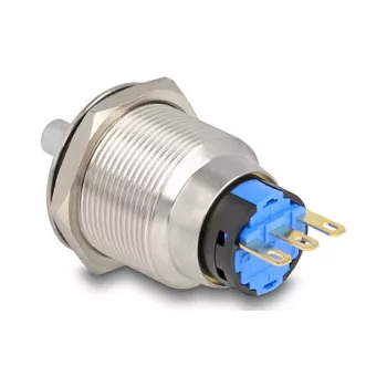 Interruptor rotativo DELOCK 22016 22 mm com 3 terminais de solda