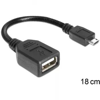 Cabo USB Micro-USB B para USB A DELOCK 83293 0,18 m