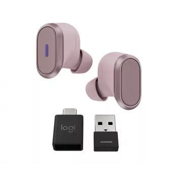 Logitech Zone True Wireless, auscultadores in-ear, ANC, rosé, rosa, in-ear, Bluetooth, 985-001090