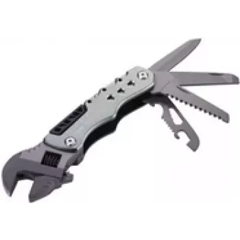 Alicate multiferramentas TROIKA TOL44/GY formato de bolso 12 ferramentas cinzento