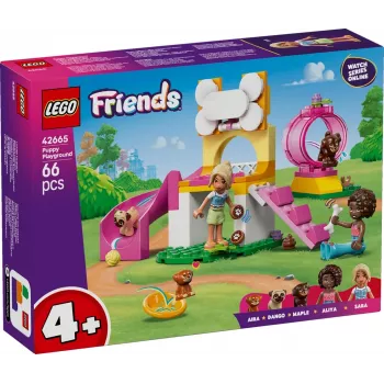 Brinquedo de construção LEGO Friends Parque de recreio para cachorros conjunto 42665, 66 peças, 2 minifiguras, idade 4+