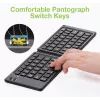 Teclado sem fios dobrável Bluetooth 3.0