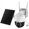Foscam B4 câmara de segurança IP Wi-Fi para exterior, dome, 4 MP (2560 x 1440), com painel solar, a bateria, rotação e inclinação, zoom digital 6x, branca