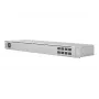 Switch de rede L2 Gerido UBIQUITI USW-Aggregation — 8 slots SFP+, suporte 10G, sem ventoinha, rack 1U, prateado