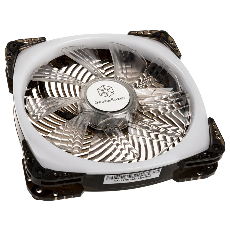 Ventoinha para caixa SilverStone SST-AP124-ARGB 120mm ARGB - preta