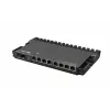 Router de cabo MikroTik RB5009UG+S+IN — 1x RJ-45, 7x Gigabit cobre, 1x SFP+, PoE, DC, interface 2,5GbE, preto