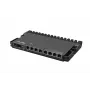 Router de cabo MikroTik RB5009UG+S+IN — 1x RJ-45, 7x Gigabit cobre, 1x SFP+, PoE, DC, interface 2,5GbE, preto