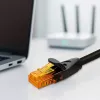Cabo de rede Ethernet QOLTEC UTP Cat6 10 m, 2×RJ45, preto
