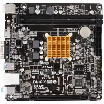 Biostar A68N-2100K - Motherboard - Mini-ITX - AMD E1 6010 - USB 3.2 Gen 1 - Gigabit LAN - Gráficos integrados - HD Audio (8 canais)