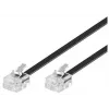 Cabo telefónico Microconnect MPK182 RJ-11 RJ-11 2m preto