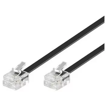 Cabo telefónico Microconnect MPK182 RJ-11 RJ-11 2m preto