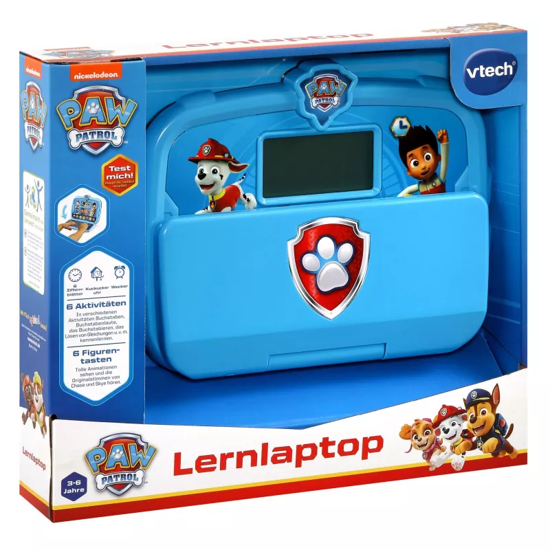 Portátil de aprendizagem PAW Patrol, computador de aprendizagem Azul