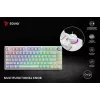 Teclado mecânico sem fios SAVIO PHENIX WHITE, Gateron Red Pro, ABS
