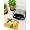 Torradeira BLAUPUNKT SMS501 — Máquina de sandes/Grelhador, 750 W, placas antiaderentes, compacta em Preto