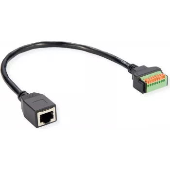 Adaptador de cabo ROLINE RJ45 BU - bloco de terminais push - adaptador - rede (12.02.1172)