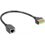Adaptador de cabo ROLINE RJ45 BU - bloco de terminais push - adaptador - rede (12.02.1172)