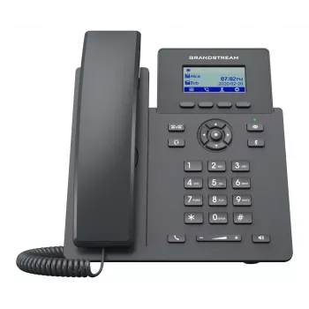 Grandstream Networks GRP2601P Telefone IP Preto 2 linhas LCD