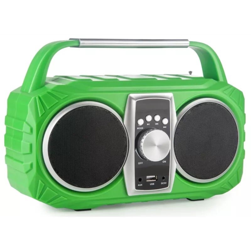 Rádio-despertador PRIME3 Prime3 APR71GR Neon — despertador com rádio FM e ecrã LED