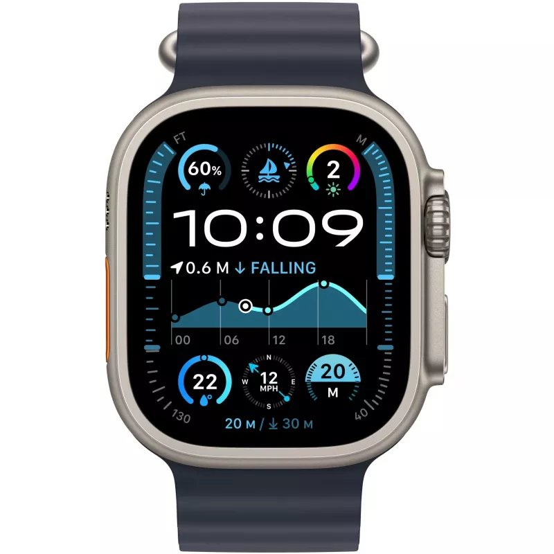 Pulseira oceano navy 49 mm - acabamento titânio natural