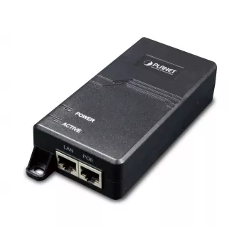 Switch de rede PLANET POE173 — 2 portas Gigabit RJ-45, Power over Ethernet (PoE), preto