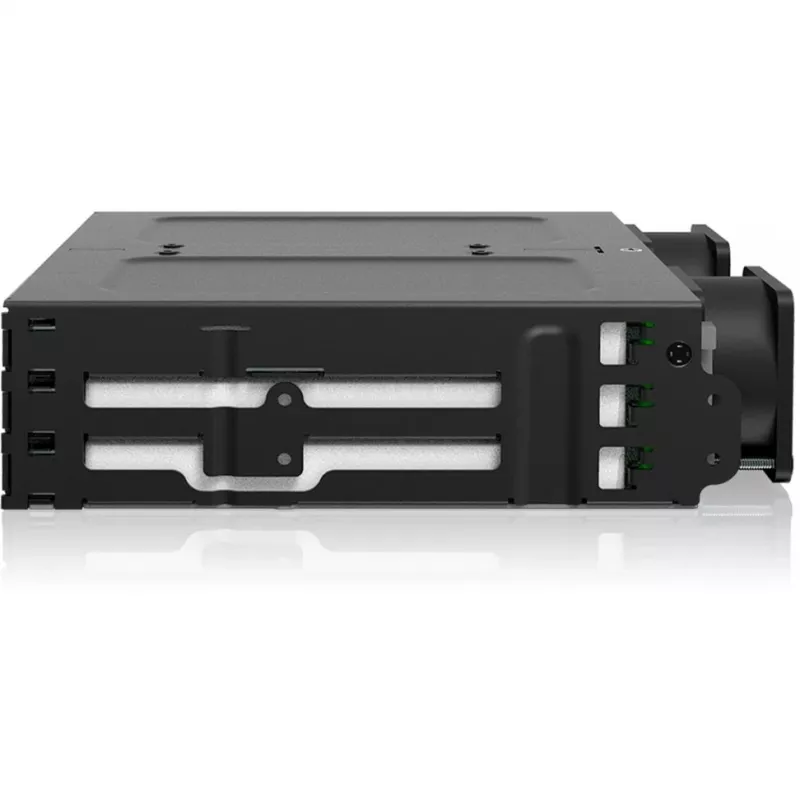 Icy Dock ToughArmor MB118VP-B - caixa de armazenamento - 6 x U.2/U.3 NVMe SSD, rack móvel para baía de 5,25, com SlimSAS SFF-8654 8i - 2.5 (6.4 cm)