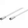 Cabo de ligação SAT Wentronic Goobay, branco, 2,5 m - Ficha F ficha F (11724)