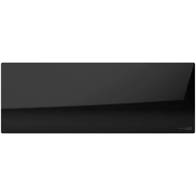 Aquecedor inteligente AENO Premium Eco, 700 W, vidro temperado, aquecimento infravermelho + convecção, ecrã LED, tipo de ficha: Europa (tipo E/F), PRETO