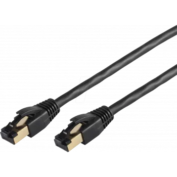 Cabo de rede shiverpeaks BS08-41155 preto 1,5 m Cat8 F/FTP (FFTP) (BS08-41155)