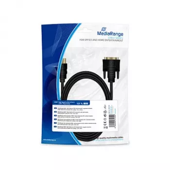 Cabo de ligação HDMI para DVI MediaRange MRCS185 2m preto