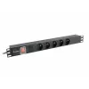 Unidade de distribuição de energia (PDU) Lanberg PDU-05E-0200-IEC-BK 5 saídas AC 1U preta