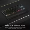 Teclado Corsair K70 CORE TKL Gaming USB + RF Wireless + Bluetooth QWERTZ alemão preto