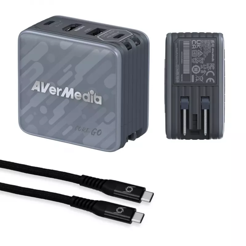 AVerMedia GC313 Universal Preto Carregador rápido CA Interior