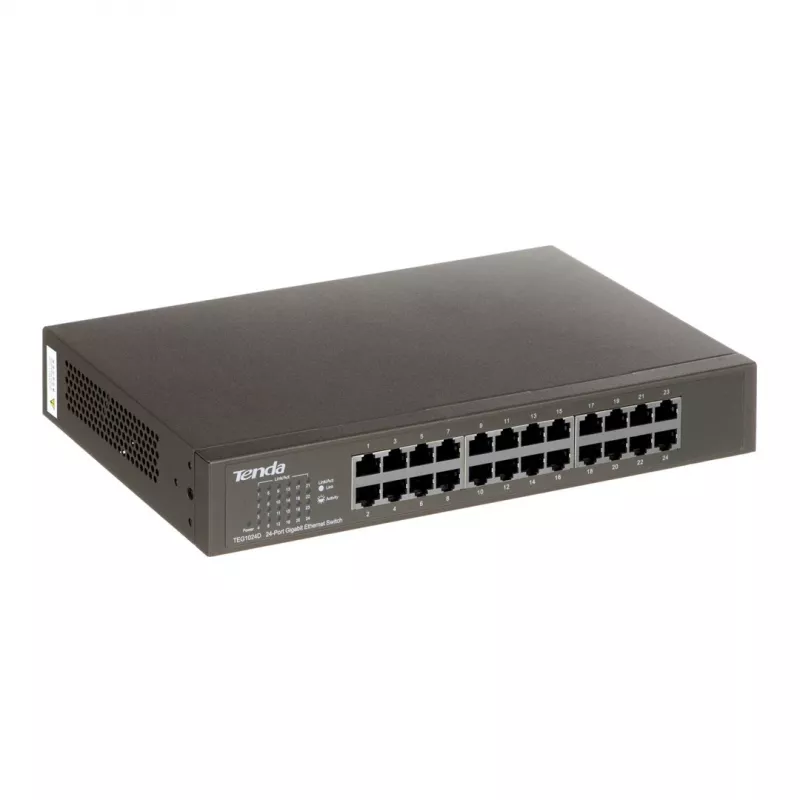 Switch não gerido TENDA TEG1024D 24 Portas Gigabit Ethernet, 48 Gbps, 8000 tabela MAC, azul