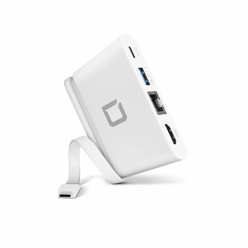 DICOTA USB-C Portable Docking 4-in-1 com HDMI - Docking station - USB-C - HDMI (D31730)