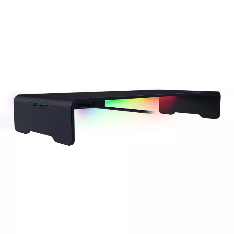 Razer Monitor Stand Chroma RC21-02320100-R3M1 suporte para monitor com dock USB-C integrada, HDMI, iluminação Razer Chroma