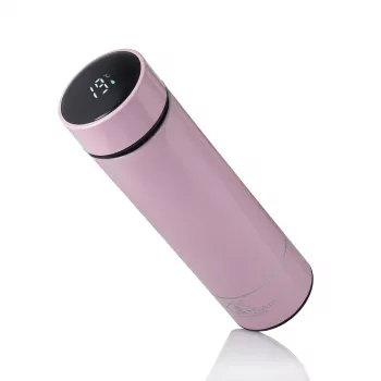 Extralink Smart Travel Mug rosa, termo com visor LED