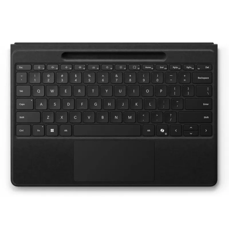 Teclado com capa Microsoft Surface Pro Flex – layout alemão, Bluetooth, bateria integrada, preto, compatível com Surface Pro 11/10/9/8