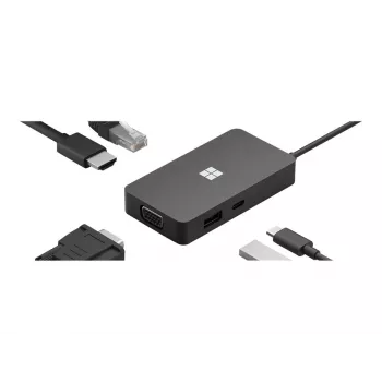 Dock para portátil Microsoft 1E4-00002 preto