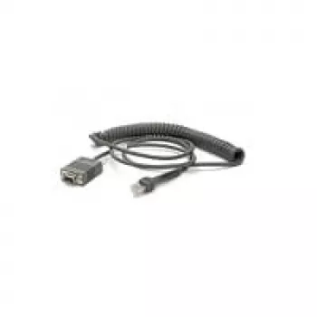 Cabo serial Zebra CBA-RF2-C09ZAR preto 2,8 m RS232 DB9