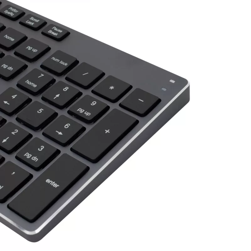 Teclado sem fios SBOX WK-131 US, design compacto em metal, layout US