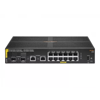 HPE Aruba Networking 6100 12G Class4 PoE 2G/2SFP+ 139W Managed L3 Gigabit Ethernet (10/100/1000) Power over Ethernet (PoE) 1U preto