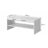 Banco/mesa PAFOS 120x60x50 cm branco mate