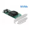 DeLOCK placa PCI Express x8 para 2 x SFF-8643 NVMe internos, formato low profile