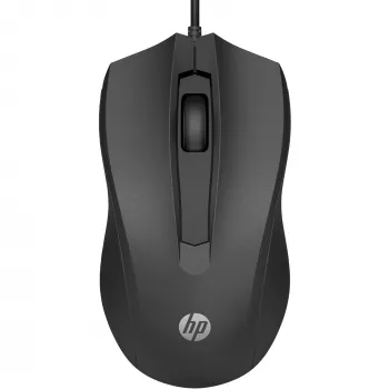 HP Rato com fio 105, ambidestro, ótico, USB Type-A, 1600 DPI, preto