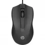 HP Rato com fio 105, ambidestro, ótico, USB Type-A, 1600 DPI, preto