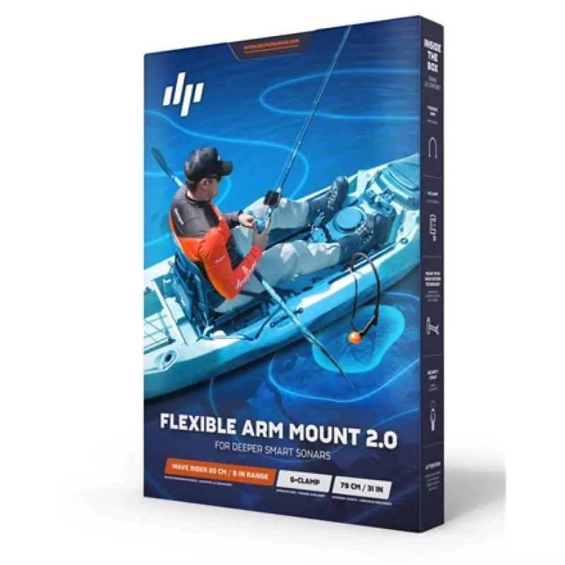 Deeper Flex Arm 2.0 Active suporte radar preto