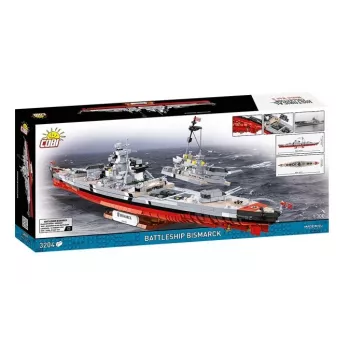 Kit de montagem Cobi couraçado Bismarck modelo com 3204 peças - Cobi CO BI-4860