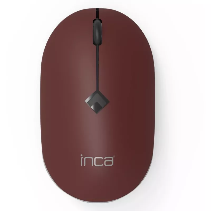 Rato INCA IWM-231RB 1600 DPI, sem fios, 4 botões, castanho, 2,4 GHz