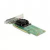 DeLOCK placa PCI Express x16 para 4 x NVMe M.2 Key M internos – formato low-profile