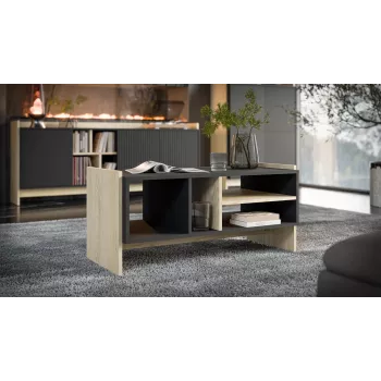 Banco/mesa Cama PORTO 100x50x46 carvalho/preto